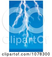 Poster, Art Print Of Lightning Striking Over Blue Water And Sky
