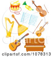 Poster, Art Print Of Set Of Musical Instruments