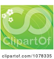 Poster, Art Print Of Floral Background Of Daisies On Green With Copyspace