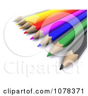 Clipart 3d Sharp Colored Pencils Royalty Free CGI Illustration by KJ Pargeter
