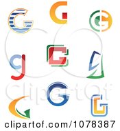 Poster, Art Print Of Abstract Colorful Letter G Logos