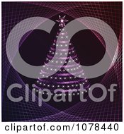 Clipart Purple Christmas Tree Royalty Free Vector Illustration