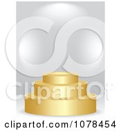 Poster, Art Print Of 3d Golden Podium