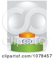 Poster, Art Print Of 3d Indian Flag Podium