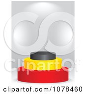 Clipart 3d Belgium Flag Podium Royalty Free Vector Illustration