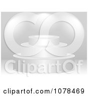 Clipart 3d White Podium Royalty Free Vector Illustration