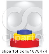 Poster, Art Print Of 3d Romanian Flag Podium