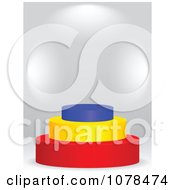 3d Romanian Flag Podium