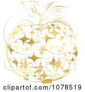 Poster, Art Print Of Gold Starry Apple