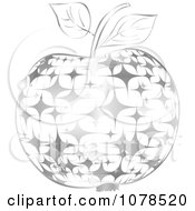 Poster, Art Print Of Silver Starry Apple