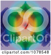 Clipart Colorful Kaleidoscope Dot Background Royalty Free Vector Illustration