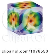 Clipart Kaleidoscope Cube Made Of Dots Royalty Free Vector Illustration by Andrei Marincas
