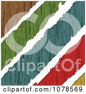 Poster, Art Print Of White Tears Through Colorful Wood