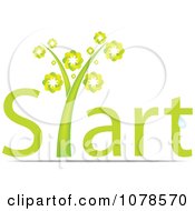 Poster, Art Print Of Green Start Plant