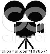 Poster, Art Print Of Silhouetted Movie Camera
