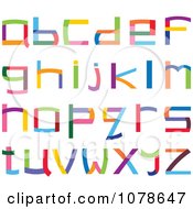 Clipart Colorful Lowercase Letters Royalty Free Vector Illustration