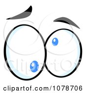 Clipart Pair Of Crazy Eyes Royalty Free Vector Illustration