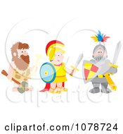 Caveman Soldier And Knight