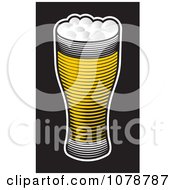 Clipart Pint Of Beer Royalty Free Vector Illustration by Any Vector