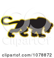 Poster, Art Print Of Black And Gold Panther Logo