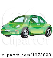 Shiny Green Vw Bug Car