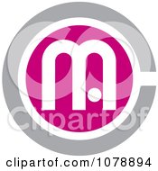 Poster, Art Print Of Pink And Gray Mc Logo Icon
