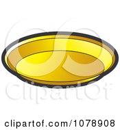 Clipart Gold Pan Royalty Free Vector Illustration