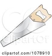 Clipart Hand Saw Royalty Free Vector Illustration