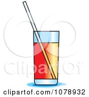 Clipart Glass Of Iced Tea Royalty Free Vector Illustration