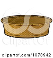 Clipart Round Basket Royalty Free Vector Illustration