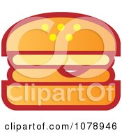 Clipart Hamburger Bun Royalty Free Vector Illustration