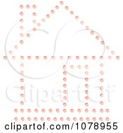 Clipart House Of Pink Dots Logo Royalty Free Vector Illustration