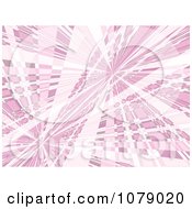 Clipart Pink Abstract Background With Rays Royalty Free Vector Illustration