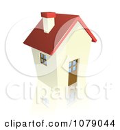 Poster, Art Print Of 3d Red Roofed Cottage House
