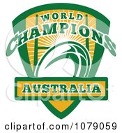 Poster, Art Print Of Australia World Champions Rugby Shield