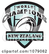 Poster, Art Print Of New Zealand World Champions Rugby Shield