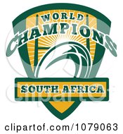 Poster, Art Print Of South Africa World Champions Rugby Shield