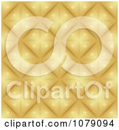 Poster, Art Print Of Golden Starry Diamond Christmas Pattern Background