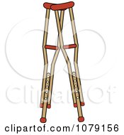 Poster, Art Print Of Pair Of Wooden Medical Crutches