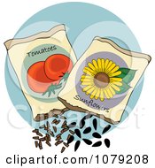Poster, Art Print Of Packets Of Tomato And Sunflower Seeds