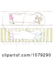 Clipart Set Of Dressmaker Fashion Website Banners Royalty Free Vector Illustration