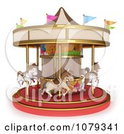 Poster, Art Print Of 3d Horse Carousel