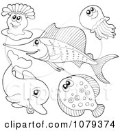 Outlined Sea Life 2