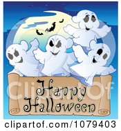 Poster, Art Print Of Ghost Happy Halloween Greeting
