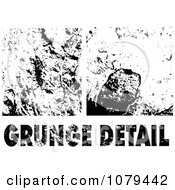 Clipart Black And White Grungy Textures Royalty Free Vector Illustration
