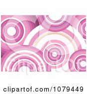 Poster, Art Print Of Pink Retro Circle Background