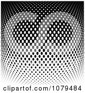Poster, Art Print Of Black And White Halftone Dot Background 3