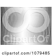 Clipart Black And White Halftone Dot Background 1 Royalty Free Vector Illustration