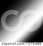 Poster, Art Print Of Black And White Halftone Dot Background 2