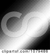Clipart Black And White Halftone Dot Background 2 Royalty Free Vector Illustration